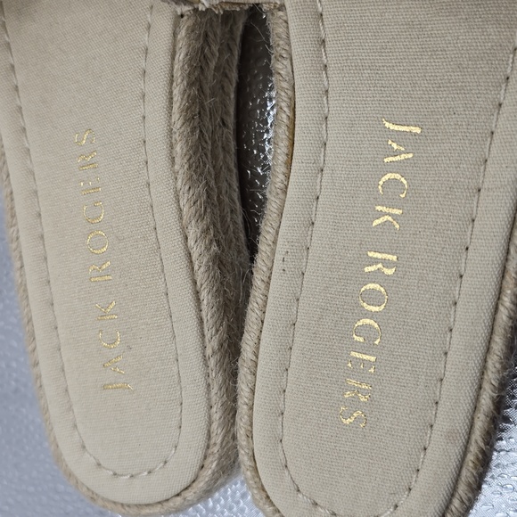 Jack Rogers Palmer Espadrilles Slides Sandals Wedges Natural size 7 woman - Picture 8 of 12